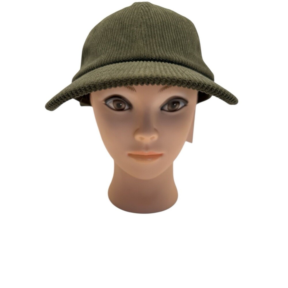 Women's Sonoma Green Curvre Brim Corduroy Baseball Cap Hat Sporty  Adjustable NW